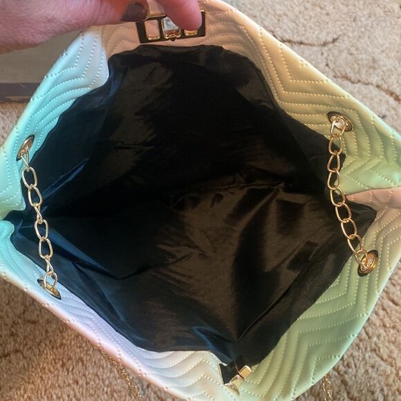 Pastel Green + Yellow + Pink Small Sized Tote - Picture 4 of 4